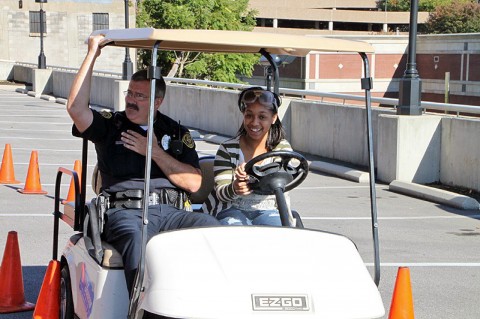 Student Traffic Awareness Training (S.T.A.T) class. (Photo by CPD – Jim Knoll)