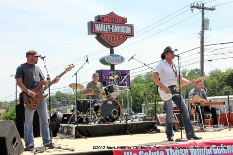 Buck McCoy performing at the Appleton Harley-Davidson Spring Open House Saturday.