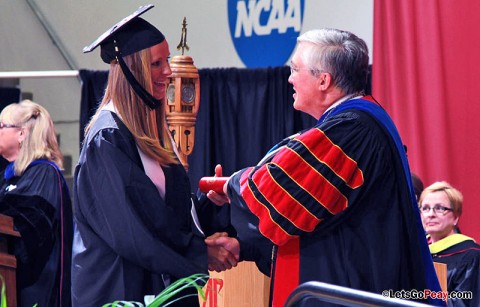 APSU student-athletes conferred degrees Friday. (Courtesy: Austin Peay Sports Information)