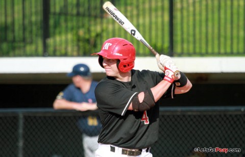 Second baseman Jordan Hankins' solo home run accounted for the Govs lone run in Wednesday's loss at Evansville. Austin Peay Baseball. (Courtesy: Brittney Sparn/APSU Sports Information)