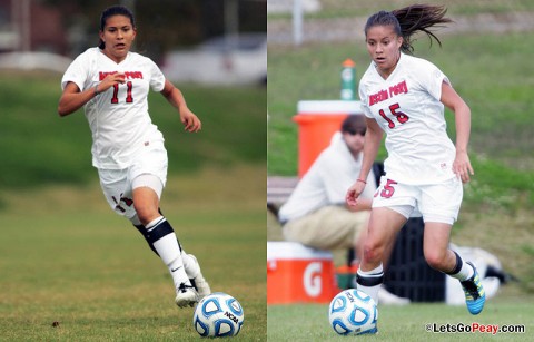 Austin Peay Soccer's Tatiana Ariza and Natalia Ariza to tryout for Colombia Women's Olympic Soccer Team. (Courtesy: Austin Peay Sports Information)