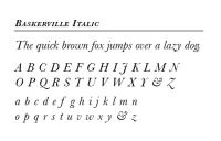 The Baskerville Font