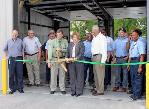 The Green Ribbon Cutting ceremony was held Wednesday, May 2nd at the Clarksville-Montgomery County School System’s Fuel Center, located on the campus of West Creek High School.