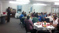 Montgomery County Mayor Carolyn Bowers speaks at the Clarksville Area Ministerial Association Luncheon.