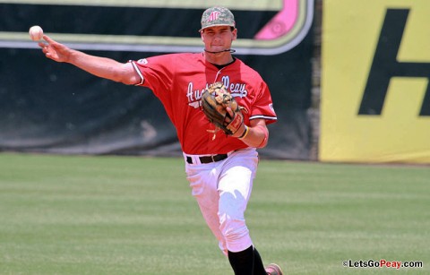 Junior shortstop Reed Harper was named to the Capital One Academic All-Distrct 3 squad. (Courtesy: Austin Peay Sports Information)