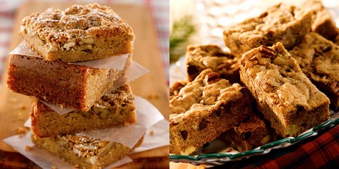 Gooey Chess Cake and Easy Chocolate Chip Blondies