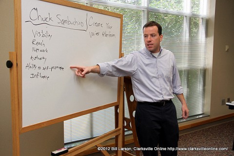 Chuck Sambunchino at the 2012 Clarksville Writer's Conference