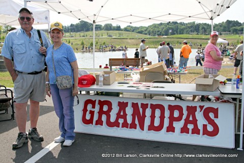 Jackie Langford and her husband of the Grandpa's sporting-goods store Jackie Langford and her husband of the Grandpa's sporting-goods store