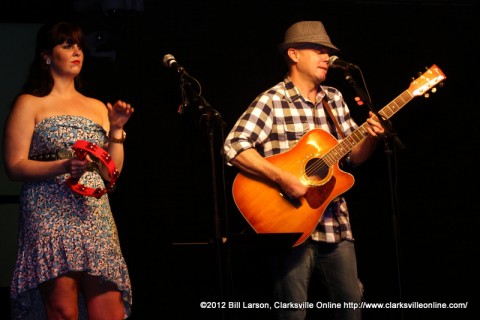 Samantha Hawkins and John Winters perform at Jammin' in the Alley on Friday night Samantha Hawkins and John Winters perform at Jammin' in the Alley on Friday night1