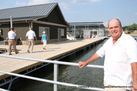 Clarksville Marina's General Manager Dave Signs