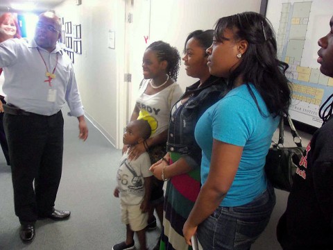 Youth learn about the various programs available at Daymar. Youth learn about the various programs available at Daymar.