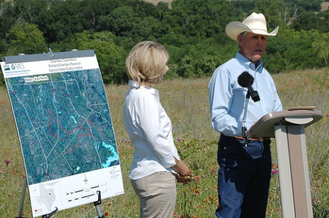 Gary, right, and Sue Price have been implementing conservation practices for more than 35 years they on their "77 Ranch" and they have submitted an application for the new national water quality initiative. 