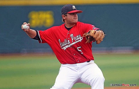 Third baseman Greg Bachman was named to the CollegeBaseballInsider.com All-America team, Tuesday. (Courtesy: Austin Peay Sports Information)