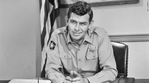 Andy Griffith was best known as Sheriff Andy Taylor from the fictional town of Mayberry on the "Andy Griffith Show". (Photo by CBS)