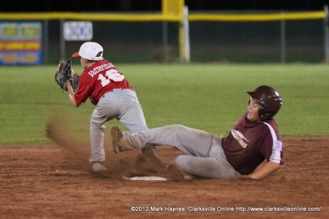 Johnson County defeated Montgomery Central Sunday night in Little League (13-14) State Tournament action.