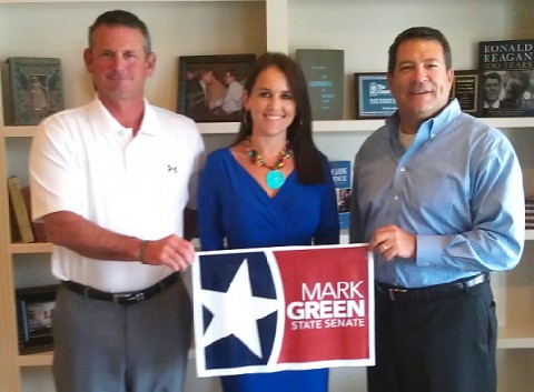 (L to R) Jim Durrett, Cydney Miller and Mark Green.