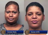 Vanessa Beaty and Shanta Griffin are wanted for shoplifting baby formula. Both have warrants on file.