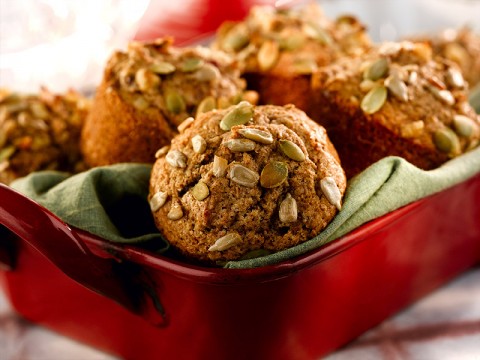 Loaded Honey Bran Muffins