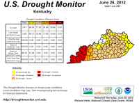 Kentucky Drought Map