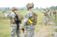 Soldiers from the 101st Airborne Division compete in the 2012 Week of the Eagles Marksmanship Competition on Aug. 14.  (Sgt. Alan Graziano, 3rd Brigade Combat Team, 101st Airborne Division)