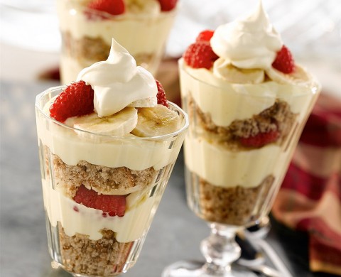 Banana Berry Pudding Parfait