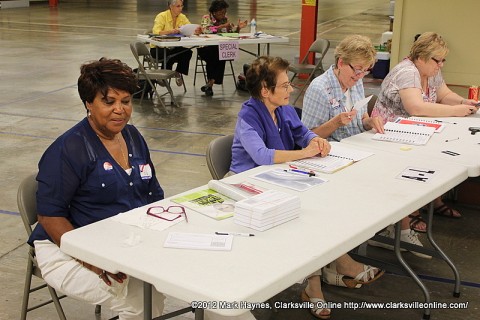 Election workers stood by idle for the most part on election day.