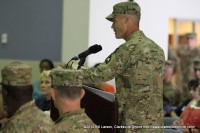 Col. Paul Bontrager addresses his troops Col. Paul Bontrager addresses his troops