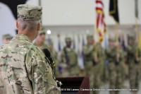 Col. Bontrager addresses his soldiers