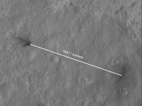 This portion of an image from the High Resolution Imaging Science Experiment (HiRISE) on NASA’s Mars Reconnaissance Orbiter has been annotated. (Image credit: NASA/JPL-Caltech/University of Arizona)