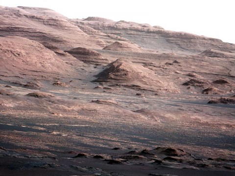 A chapter of the layered geological history of Mars is laid bare in this postcard from NASA's Curiosity rover. (Image credit: NASA/JPL-Caltech/MSSS)