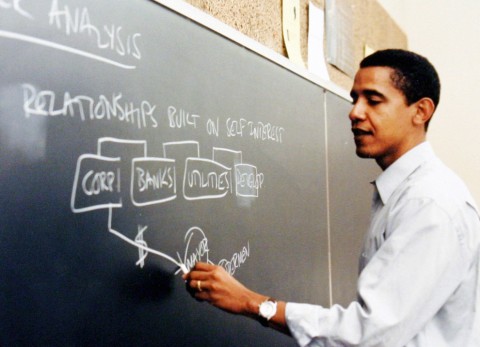 Barack Obama Teaching at the University of Chicago Law School 