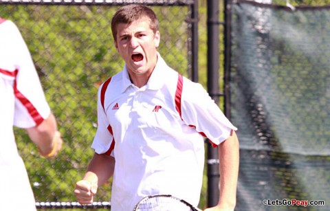 Austin Peay Men's Tennis. (Courtesy: Brittney Sparn/APSU Sports Information)