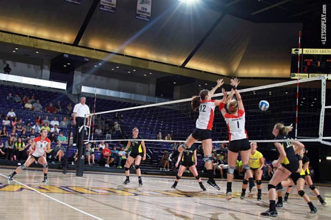 Austin Peay Women's Volleyball. (Courtesy: Brittney Sparn/APSU Sports Information)