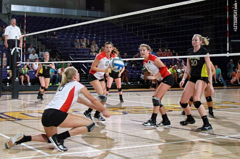 Austin Peay Women's Volleyball. (Courtesy: Brittney Sparn/APSU Sports Information)