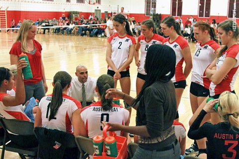 Austin Peay Women's Volleyball. (Courtesy: Brittney Sparn/APSU Sports Information)