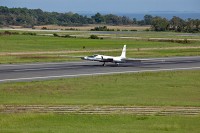 This image show the ER-2 arrival at NASA’s Wallops Flight Facility, Wallops Island, VA. (Credit: NASA/Brea Reeves)