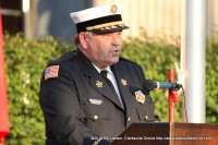 Clarksville Fire Chief Michael RobertsSpeaking at Clarksville's 9/11 Memorial Service