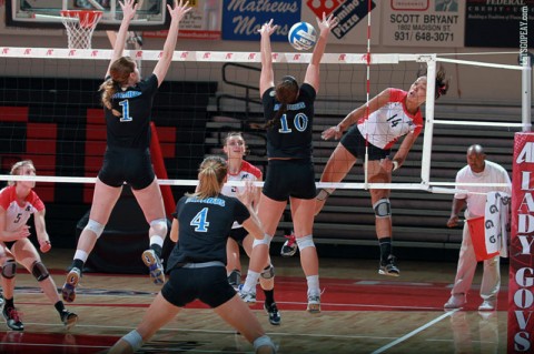 Austin Peay Women's Volleyball. (Courtesy: Brittney Sparn/APSU Sports Information)