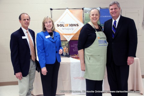 Dr. Tim Cross, dean of UT Extension; Dr. Shirley Hastings, associate dean and head of the Department of Family and Consumer Sciences; Martha Pile, UT Extension family and consumer sciences agent; and Agriculture Secretary Tom Vilsack