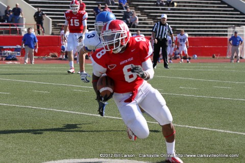 APSU running back Terrence Oliver scored two touchdowns during the game.