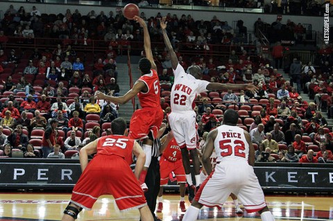 Austin Peay Governors Basketball's Chris Horton scored 12 points and got 10 rebounds against Western Kentucky. (Courtesy: Austin Peay Sports Information)