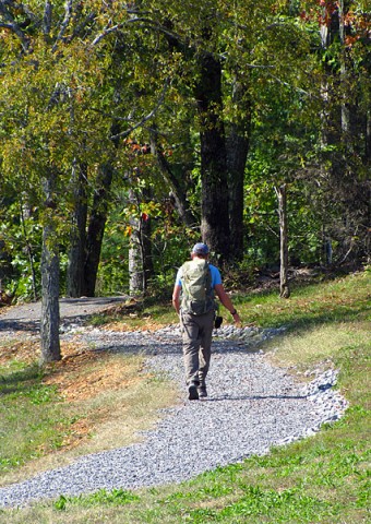 Seven different access points give visitors multiple opportunities to bike and hike different sections of the Central Hardwoods Scenic Trail in Land Between The Lakes National Recreation Area. (Photo by Regina Roby)