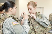 Members of the 101st Airborne Division’s 1st Brigade will be the first to test the new female body armor, which was named one of Time Magazine’s best inventions of 2012, in Afghanistan. (Photo by David Kamm, NSRDEC Photographer)