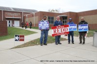 Wallace Redd and other Canvassers at Byrns-Darden Elementary School