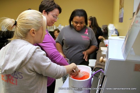 Patti Dobbs gets a Paraffin Wax Treatment