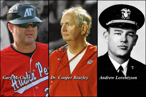 Gary McClure, Dr. W. Cooper Beazley and Andrew Lorentzson to be inducted into the APSU Athletic Hall of Fame. (Courtesy: Austin Peay Sports Information)
