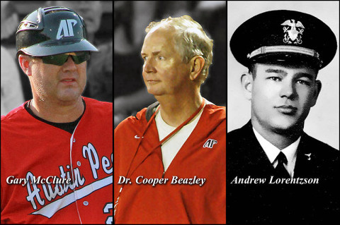 Gary McClure, Dr. W. Cooper Beazley and Andrew Lorentzson to be inducted into the APSU Athletic Hall of Fame. (Courtesy: Austin Peay Sports Information)