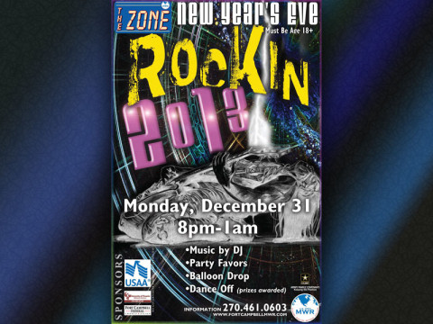 2012 New Year's Eve party at The Zone.