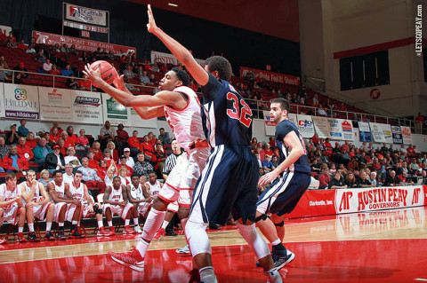 APSU Men's Basketball. (Courtesy: Brittney Sparn/APSU Sports Information)