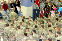 Major General James C. McConville, addresses the returning soldiers